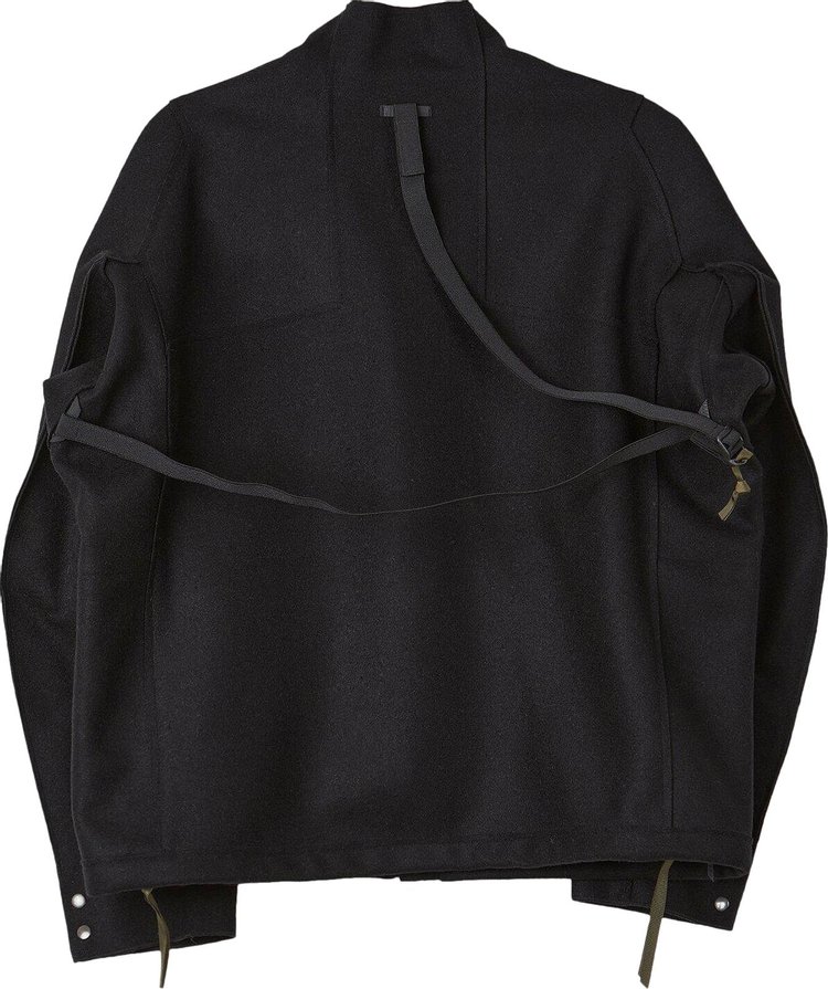 Acronym Wool Shirt Jacket Black