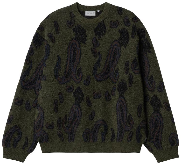 Carhartt WIP Medford Sweater Paisley JacquardPlant