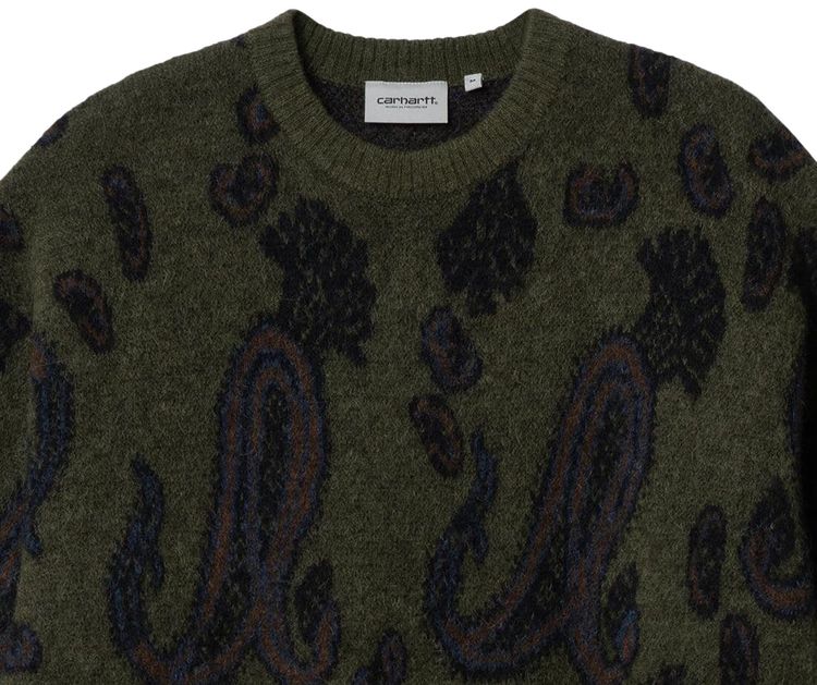Carhartt WIP Medford Sweater Paisley JacquardPlant