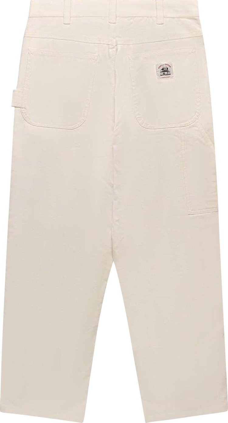 Bode Herringbone Knolly Brook Trouser White