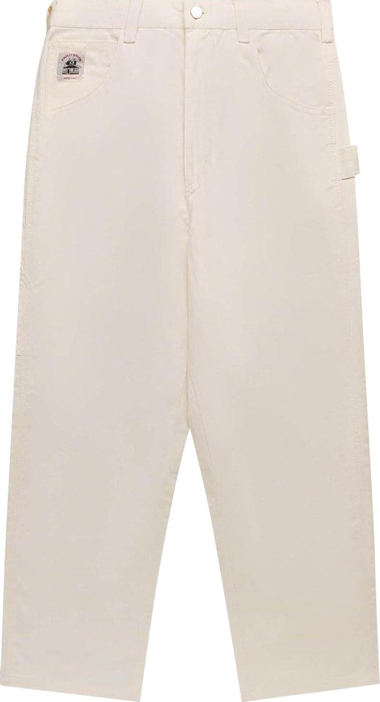 Bode Herringbone Knolly Brook Trouser White