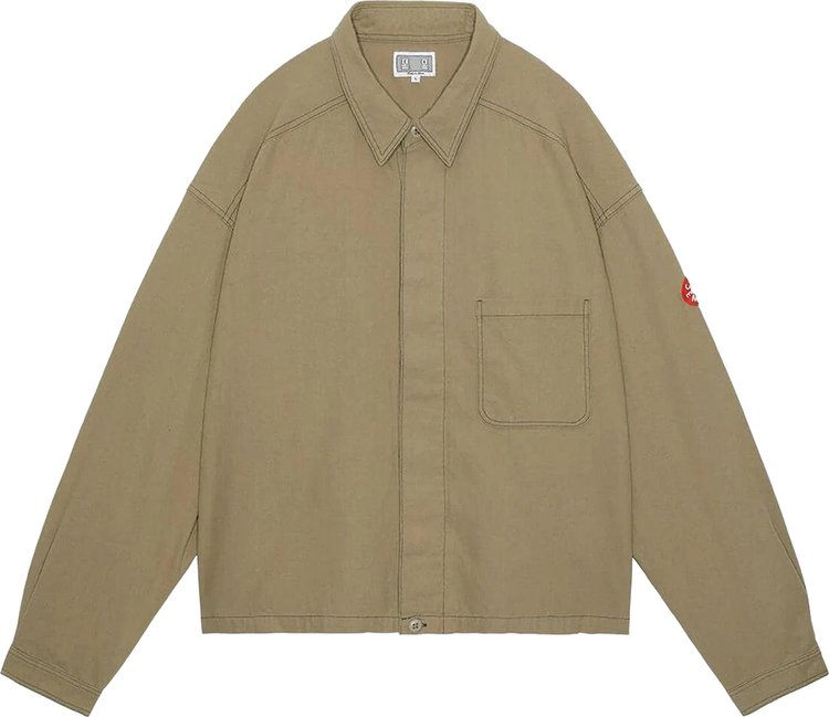 Cav Empt Canvas Short Shirt Jacket Beige