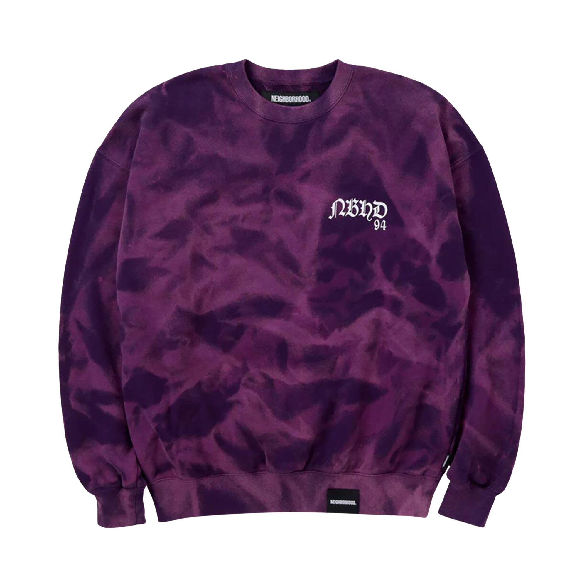 Buy Neighborhood Tie Dye Sweatshirt 'Purple' - 241FPNH CSM09 PURP