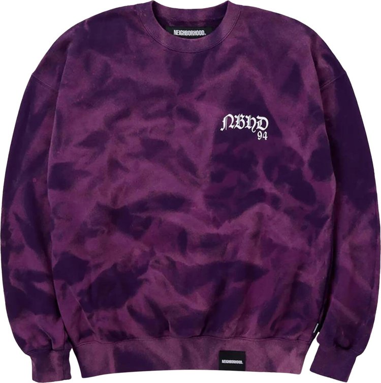 Neighborhood Tie Dye Sweatshirt Purple