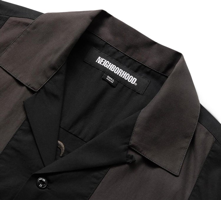 Neighborhood Bowling Shirt BlackGrey