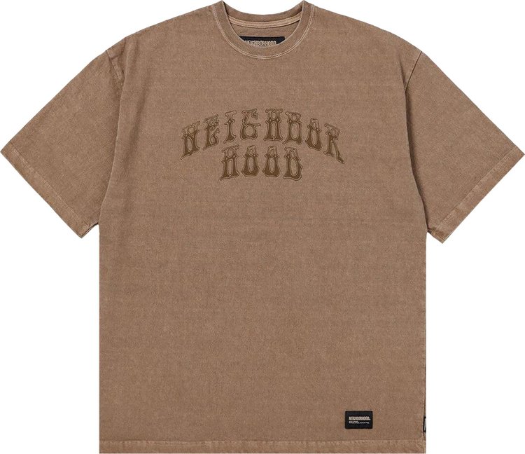 Neighborhood Pigment Dyed Crewneck Tee Khaki