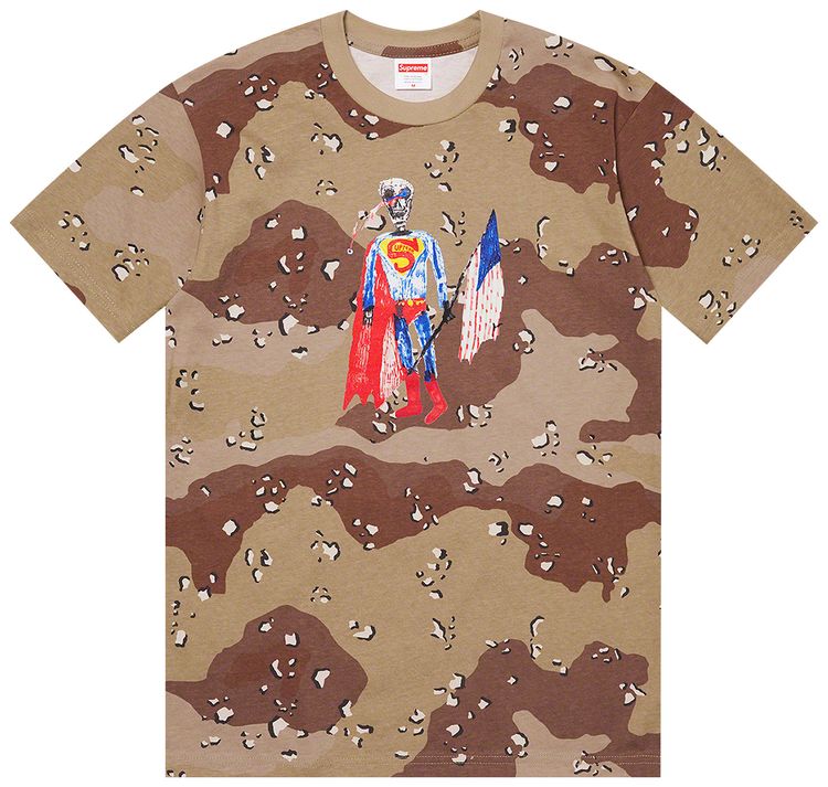 Supreme Skeleton Tee Chocolate Chip Camo