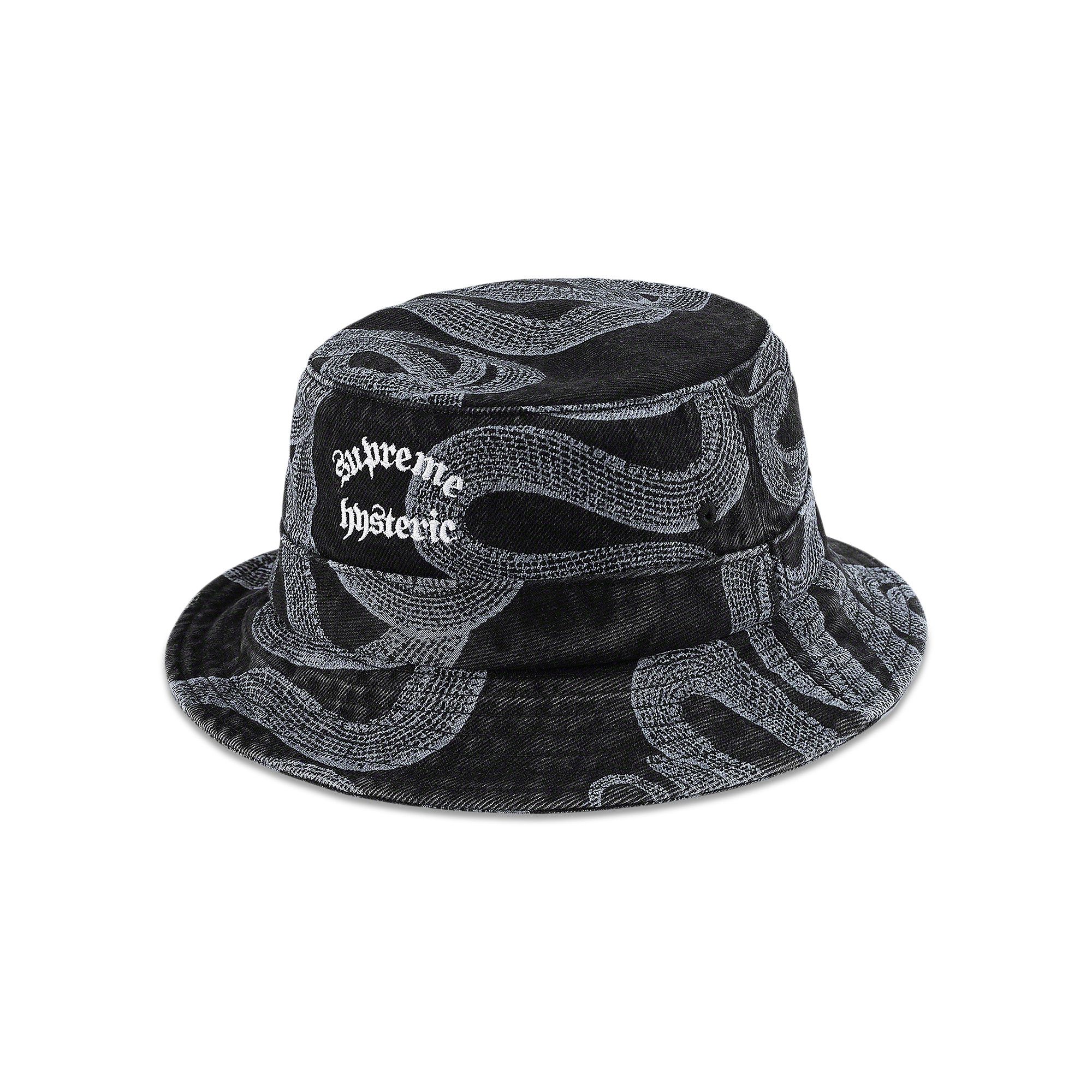 Buy Supreme x Hysteric Glamour Snake Denim Crusher 'Black