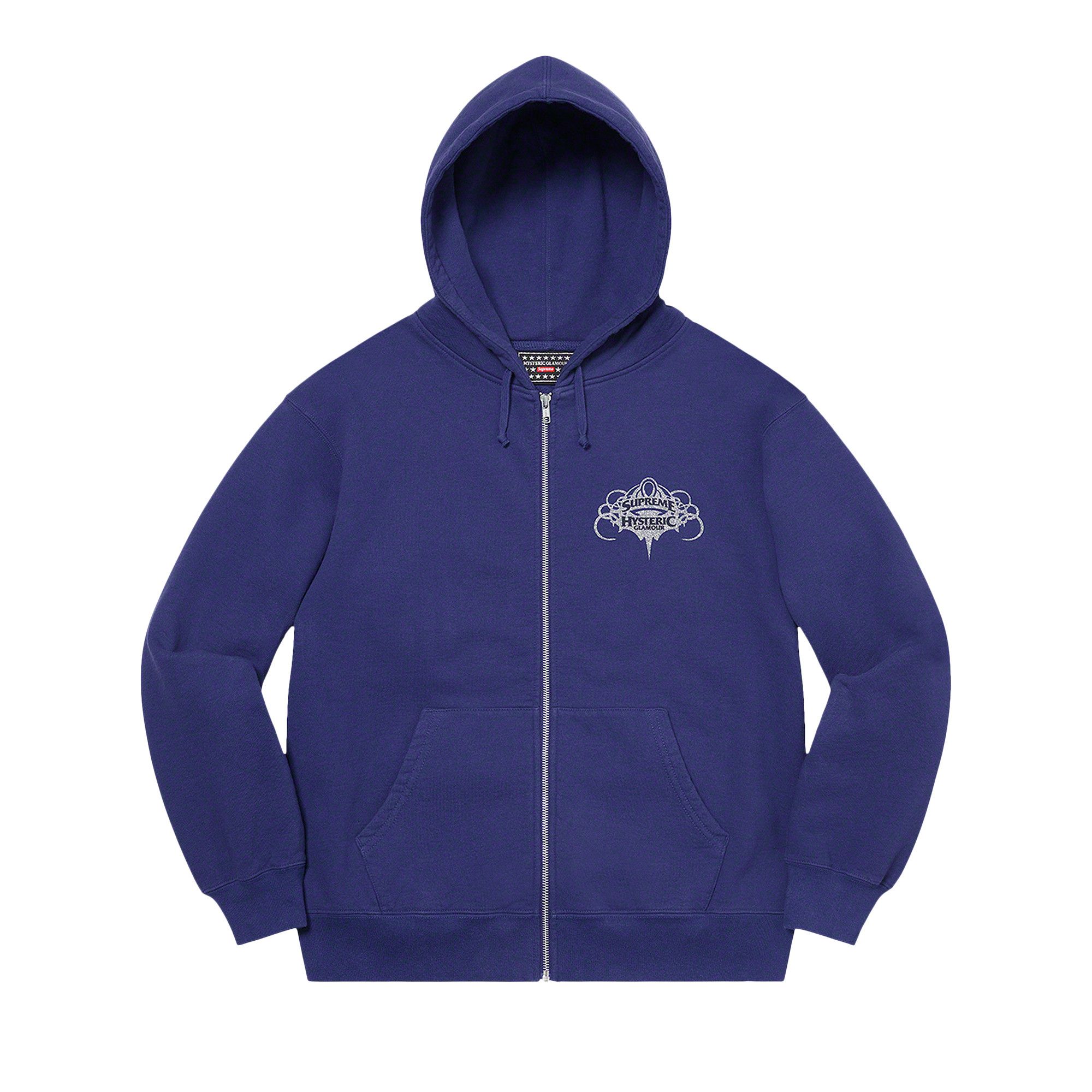 Buy Supreme x Hysteric Glamour Zip Up Hooded Sweatshirt 'Washed