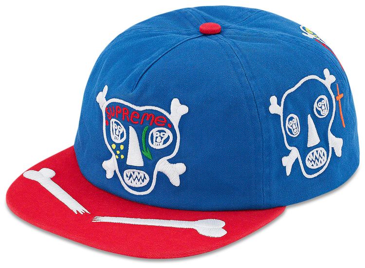 Supreme x Clayton Patterson Skulls 5 Panel Royal