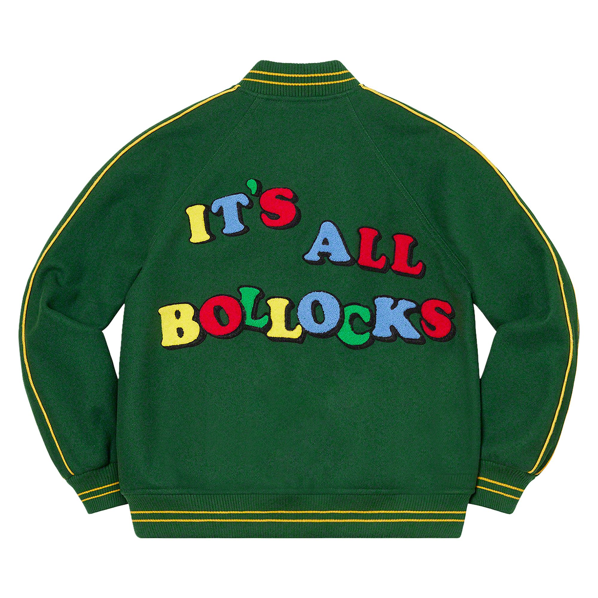 Buy Supreme x Jamie Reid It's All Bollocks Varsity Jacket 'Dark
