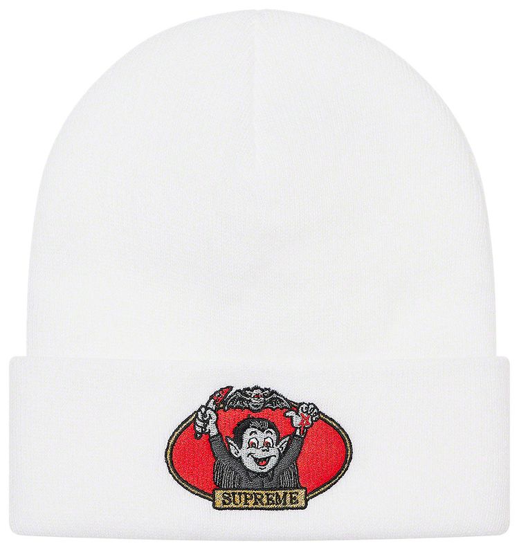 Supreme Vampire Boy Beanie White