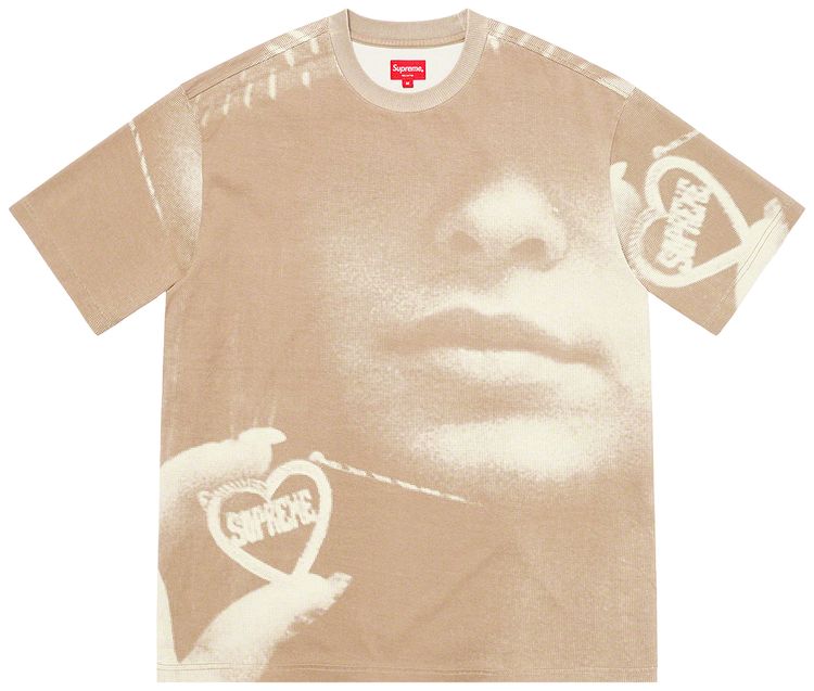 Supreme Kim Necklace Short Sleeve Top Tan