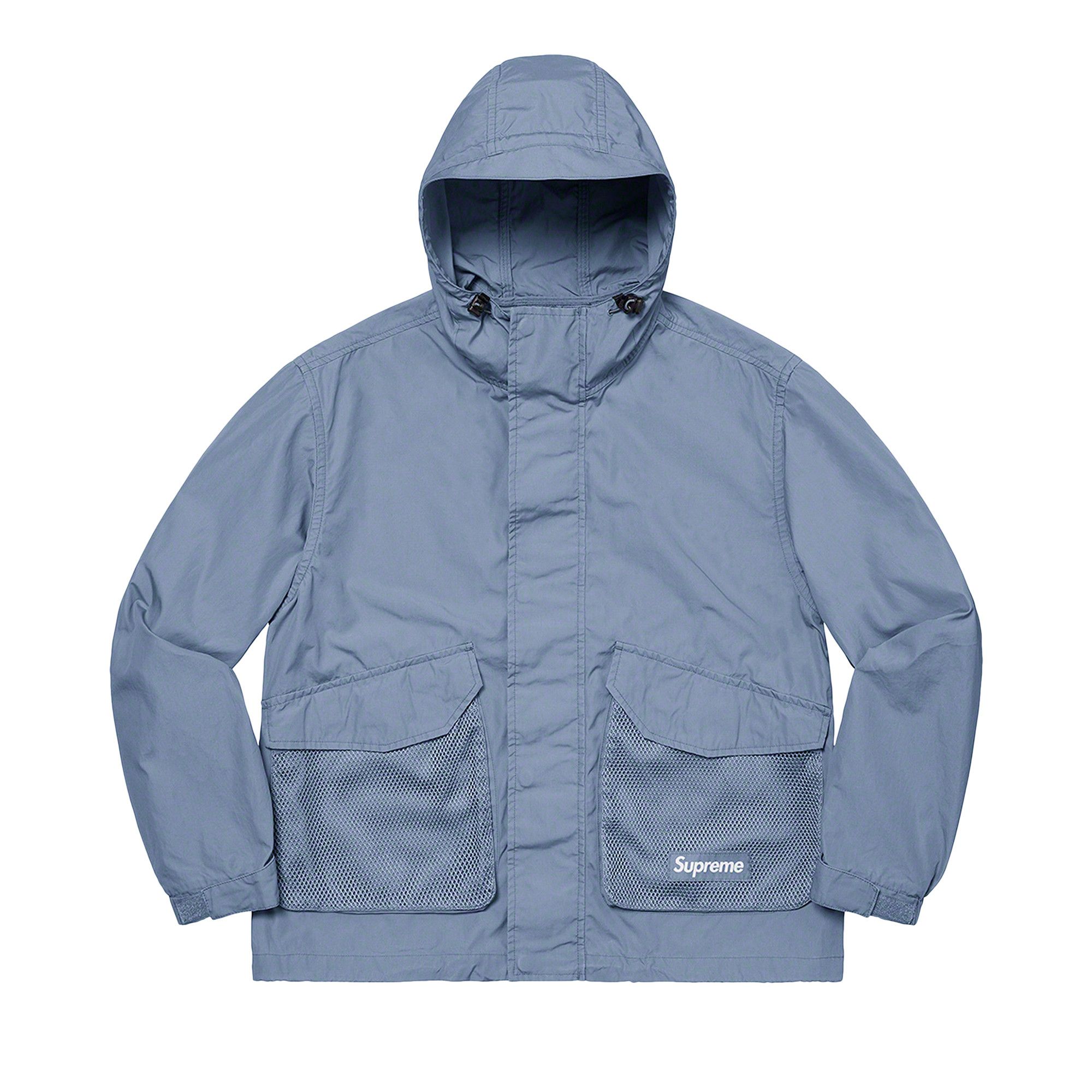 Size l Supreme Mesh Pocket Cargo Jacket 'Slate'