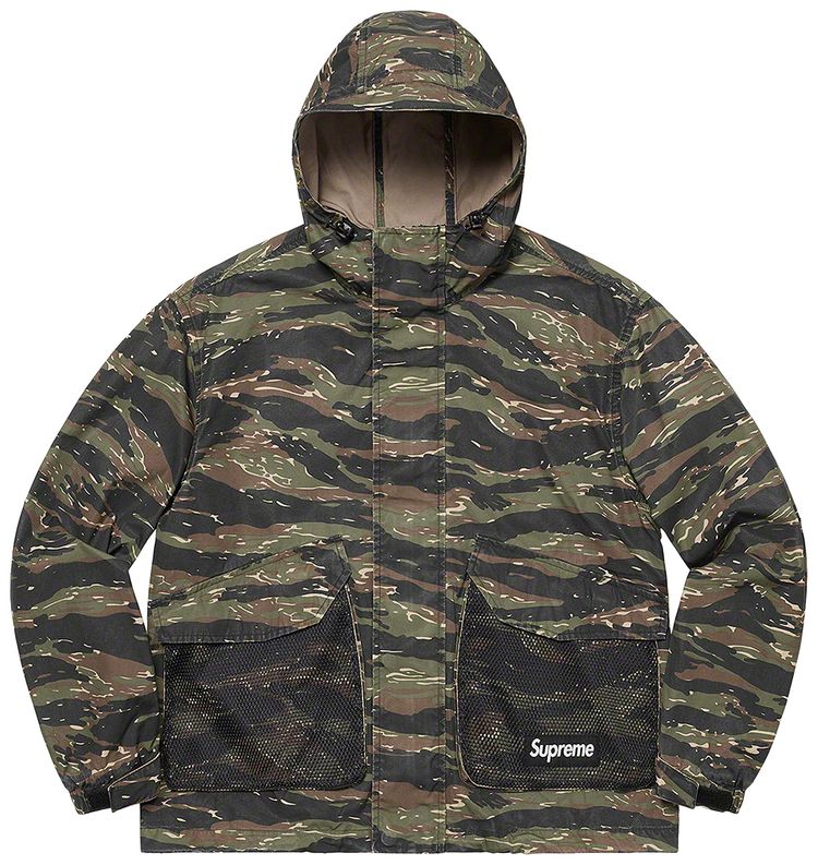 Supreme Mesh Pocket Cargo Jacket Tigerstripe Camo