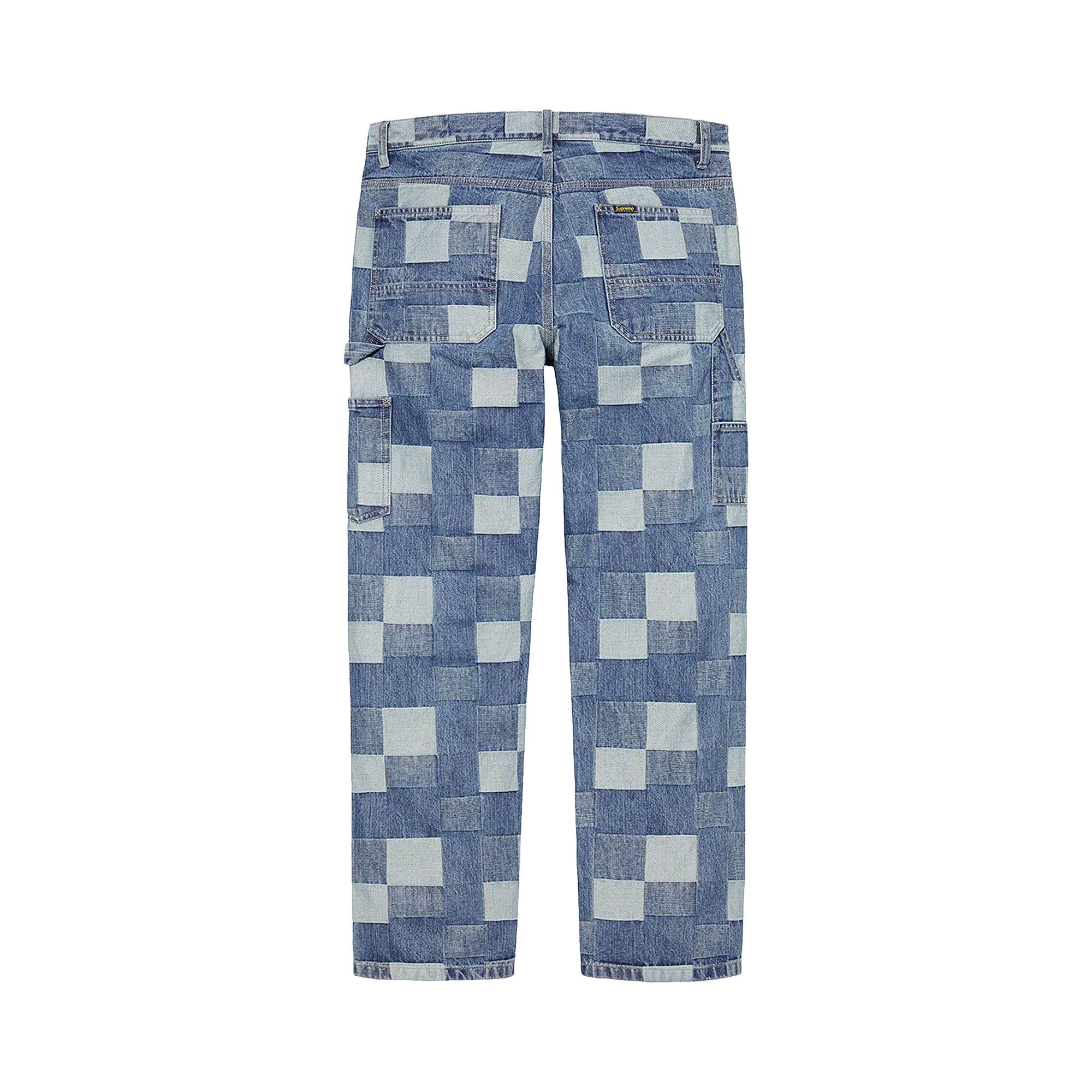 Buy Supreme Patched Denim Painter Pant 'Blue' - SS21P21 BLUE | GOAT UK