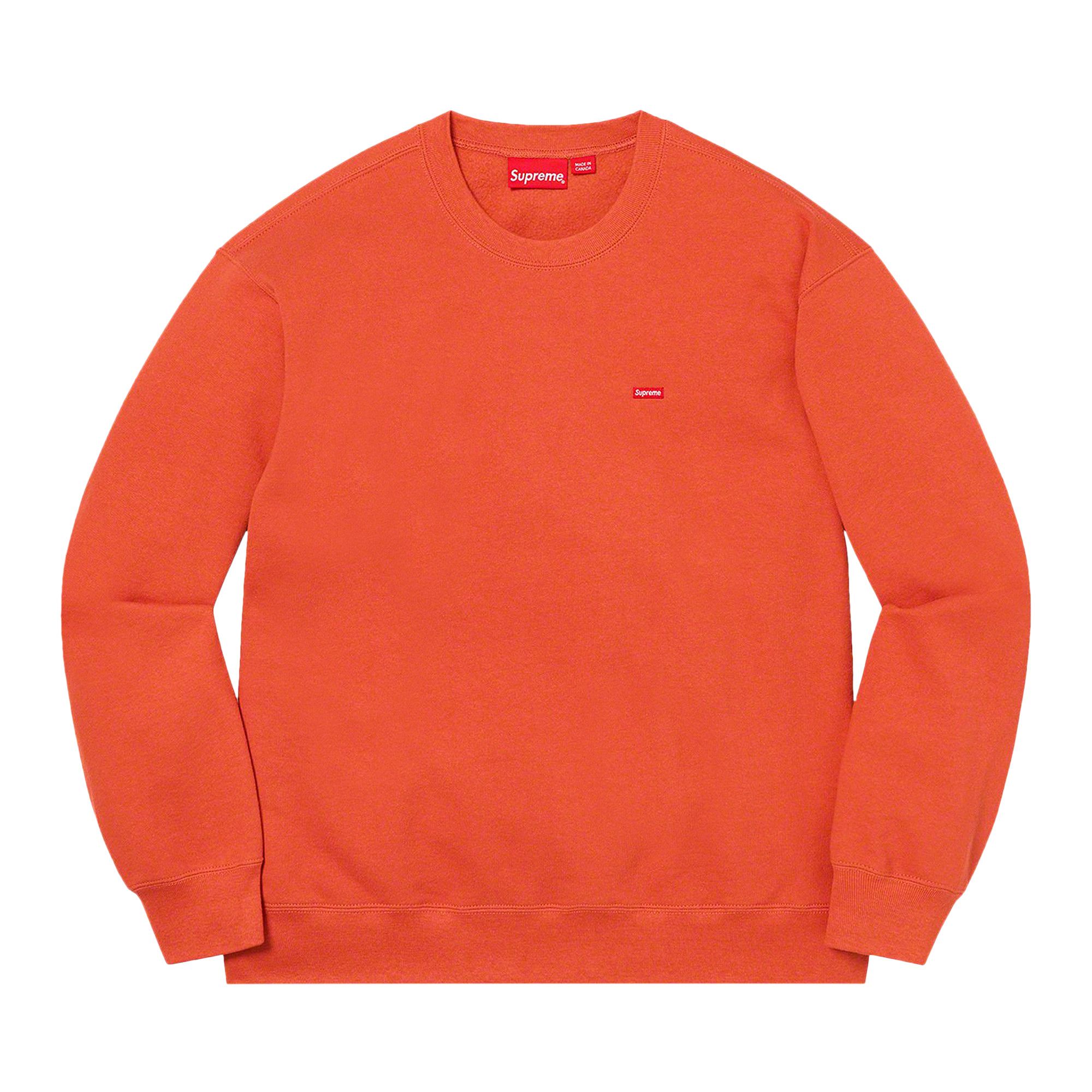トップス Supreme Small Box Crewneck Rust Orange Buy Supreme Small Box Crewneck 'Burnt Orange' - SS21SW50 BURNT