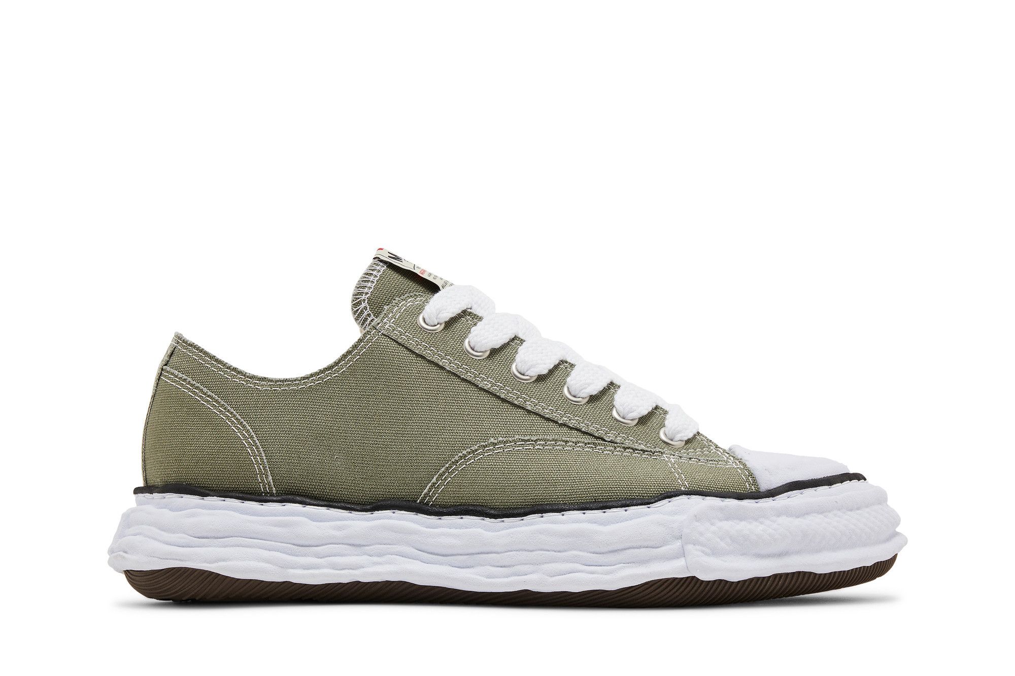 Size 10.0 Maison Mihara Yasuhiro Peterson 23 OG Sole Canvas Low 'Green'