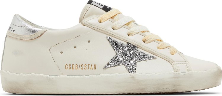 Golden Goose Wmns Superstar White Silver Glitter