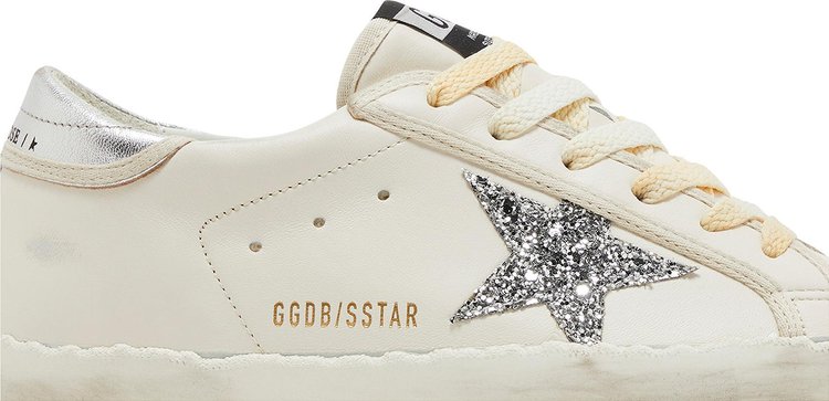 Golden Goose Wmns Superstar White Silver Glitter