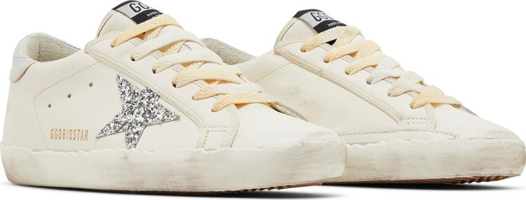 Golden Goose Wmns Superstar White Silver Glitter