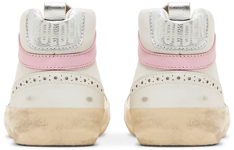 Golden Goose Wmns Mid Star White Silver Pink