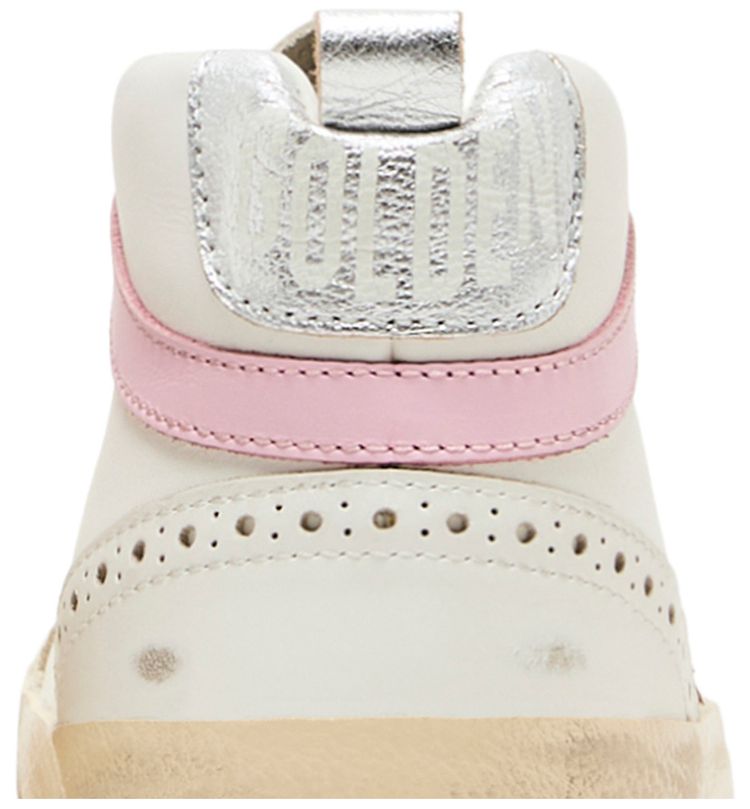 Golden Goose Wmns Mid Star White Silver Pink