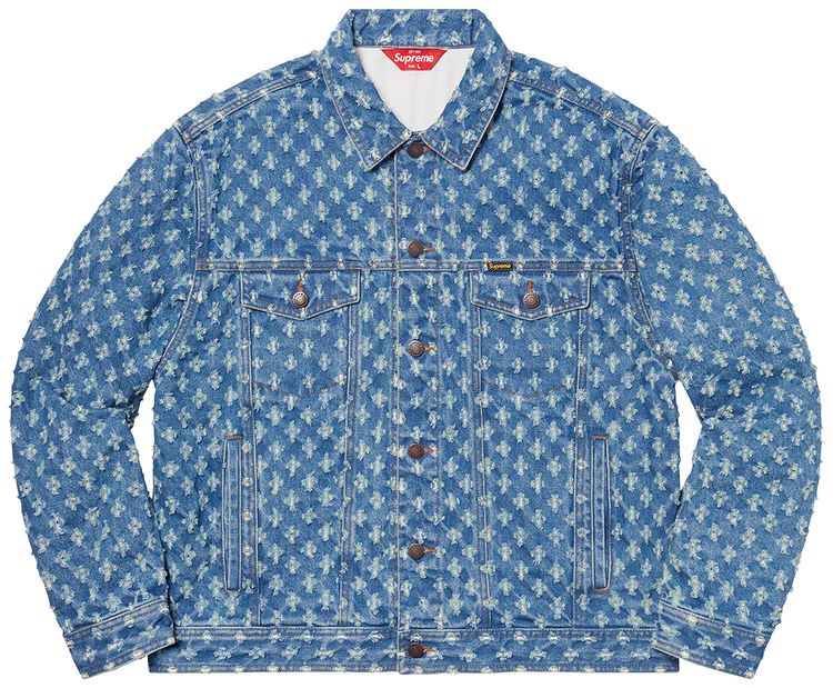 Buy Supreme Hole Punch Denim Trucker Jacket  