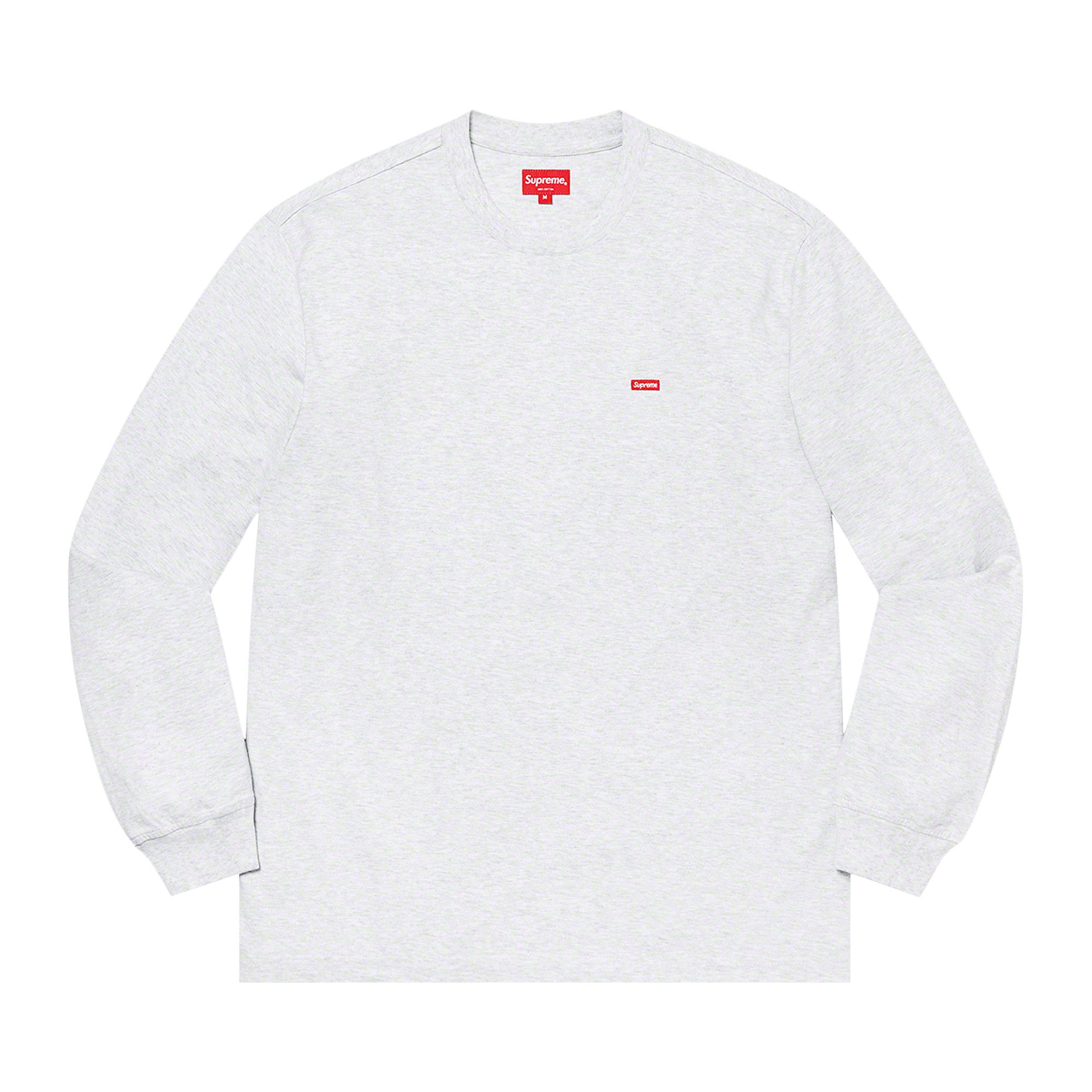 Buy Supreme Small Box Long-Sleeve Tee 'Ash Grey' - SS21KN4 ASH