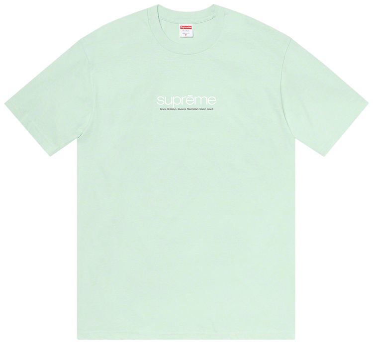 Supreme Five Boroughs Tee Pale Aqua
