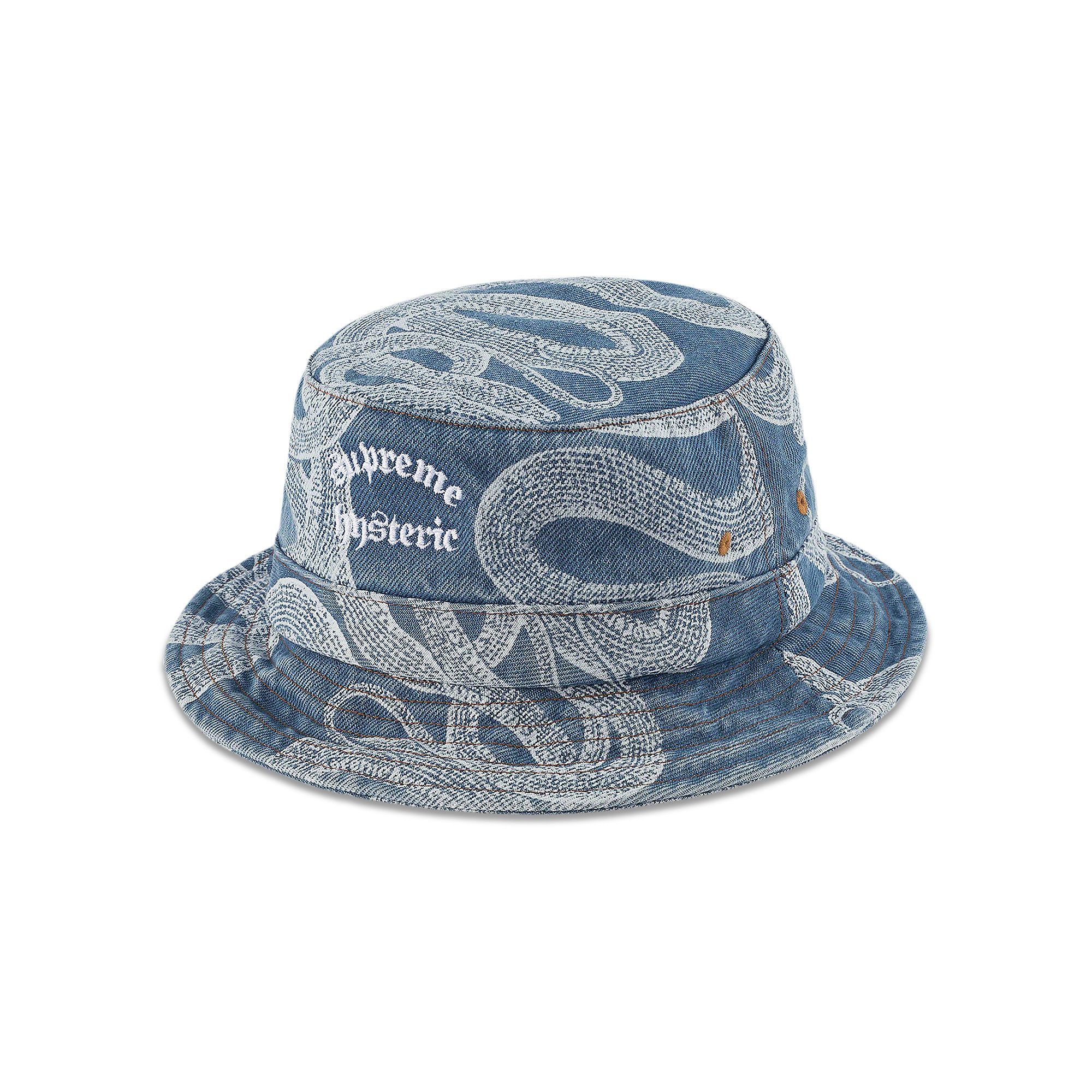 Buy Supreme x Hysteric Glamour Snake Denim Crusher 'Blue
