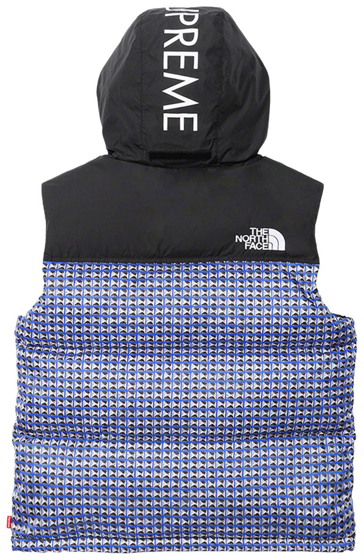 Supreme x The North Face Studded Nuptse Vest Royal