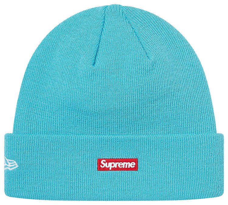 Supreme x New Era x Swarovski S Logo Beanie Light Aqua