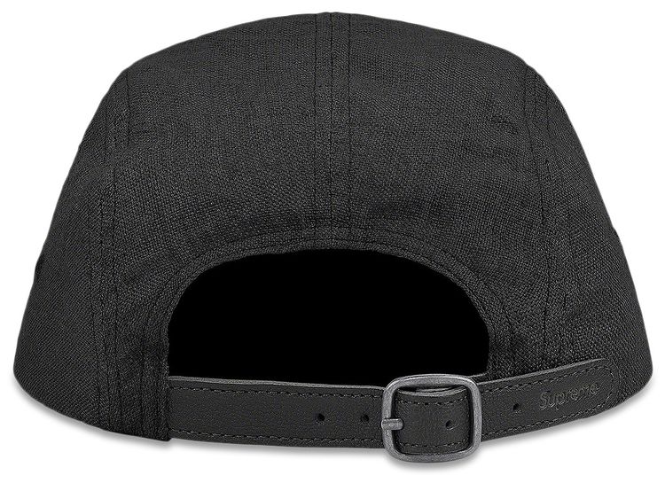 Supreme Linen Camp Cap Black