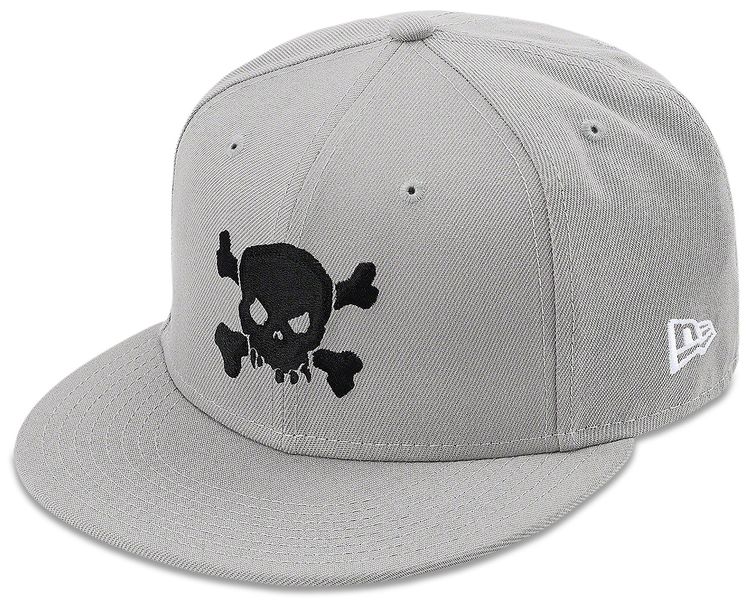 Supreme x New Era Skull Hat Grey
