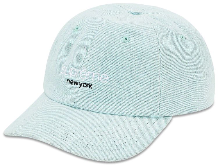 Supreme Classic Logo 6 Panel Light Blue