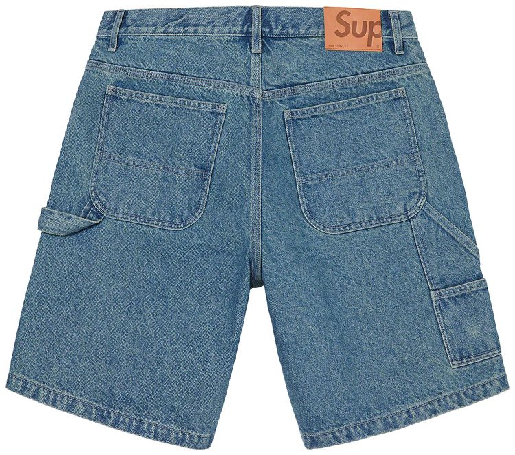 Supreme Handstyle Denim Painter Short Blue