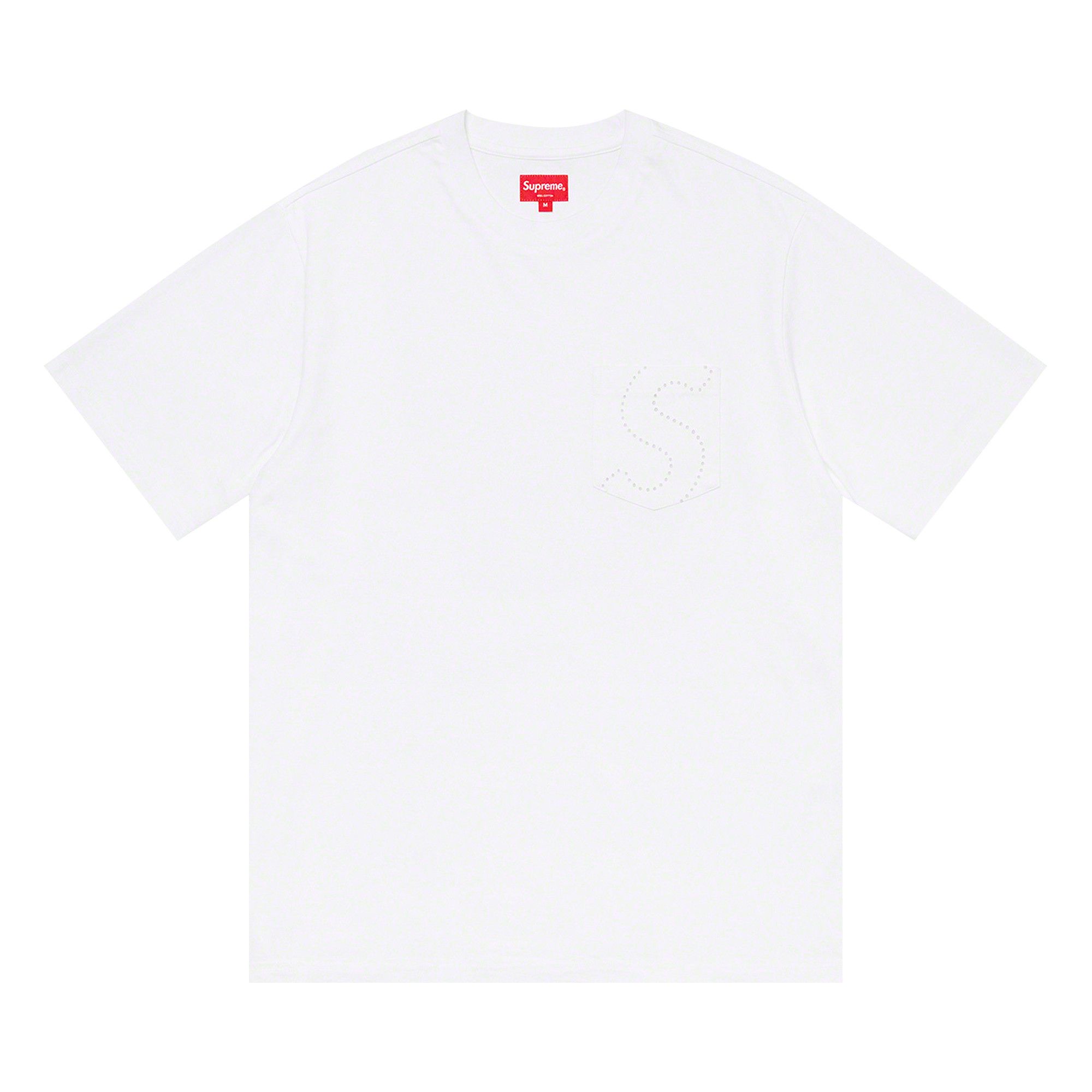Supreme pocket tee white discount