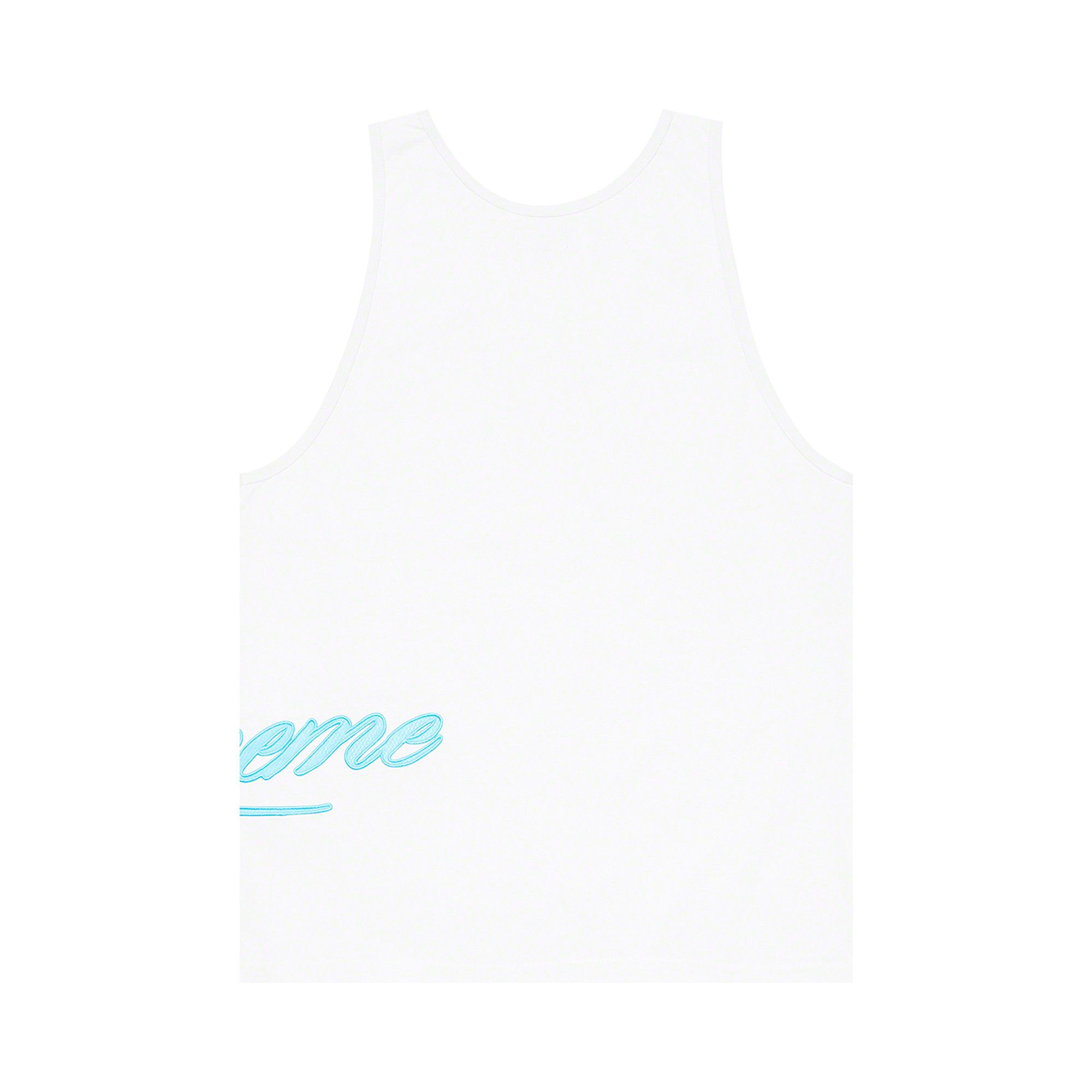 Buy Supreme Mesh Script Tank Top 'White' - SS21KN84 WHITE | GOAT