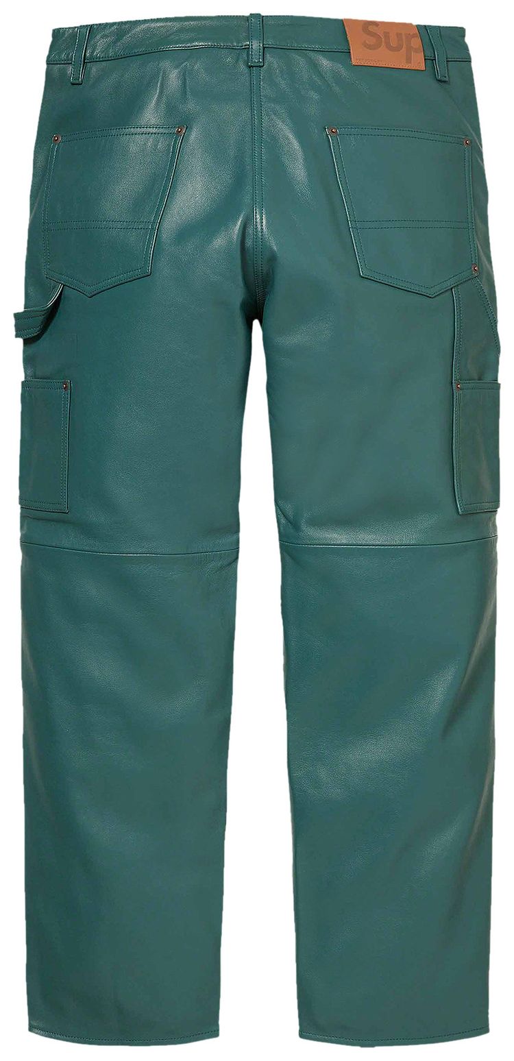 Supreme Leather Double Knee Painter Pant Dusty Teal