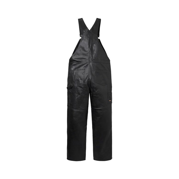 Supreme x Dickies Leather Overalls Black