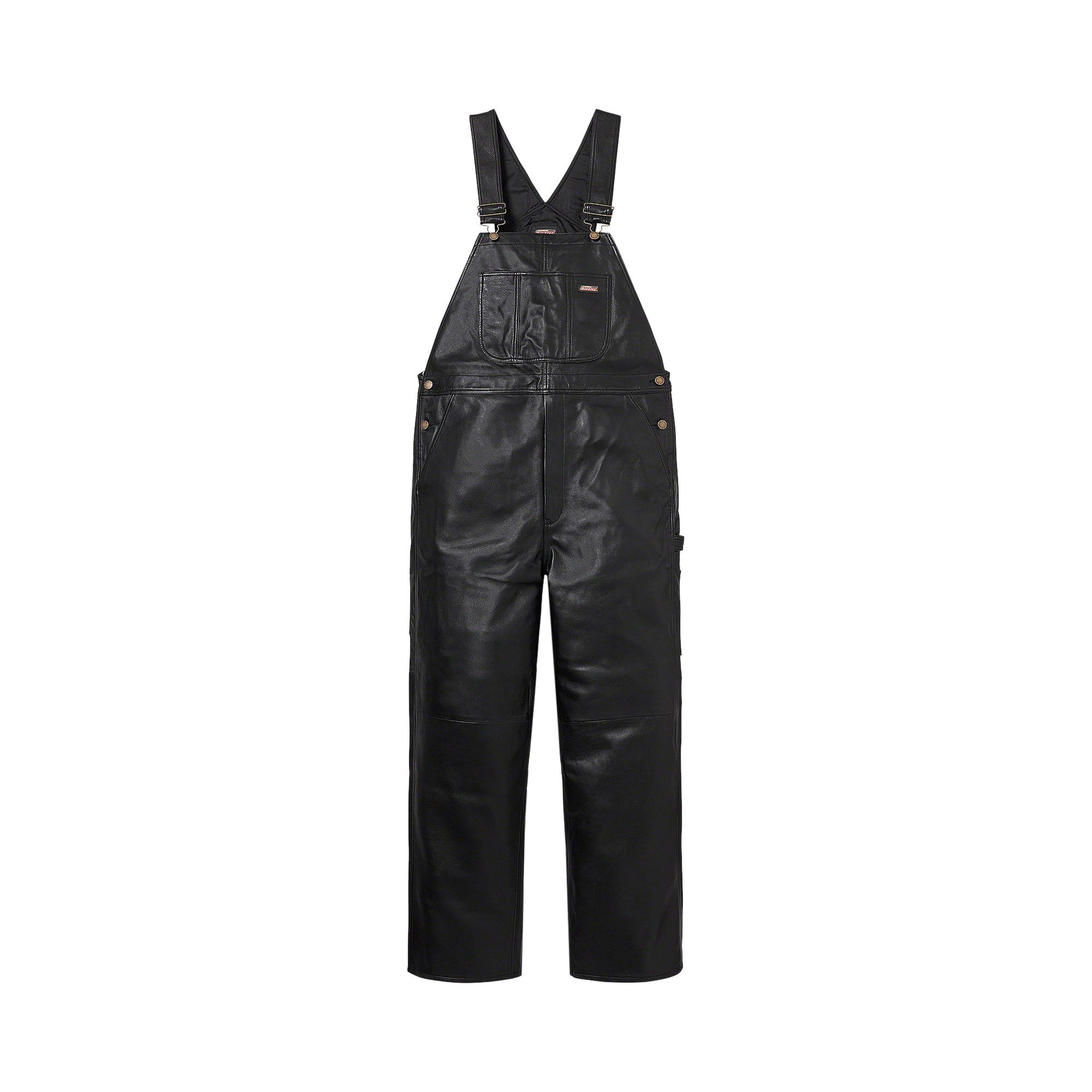 Buy Supreme x Dickies Leather Overalls 'Black' - FW23P101 BLACK | GOAT