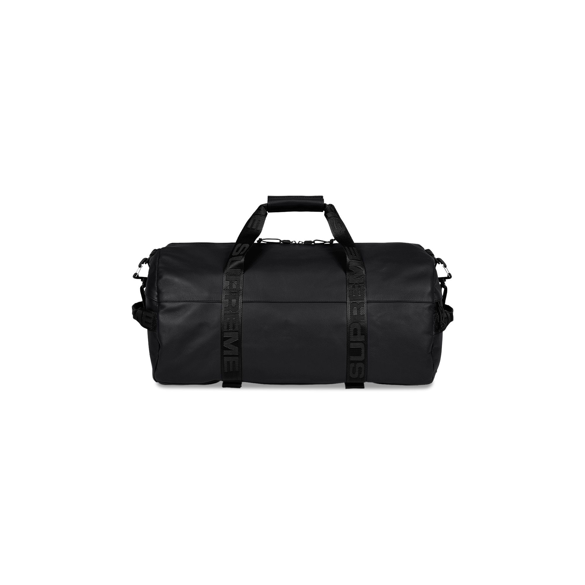Supreme Leather Duffle Bag 'Black'