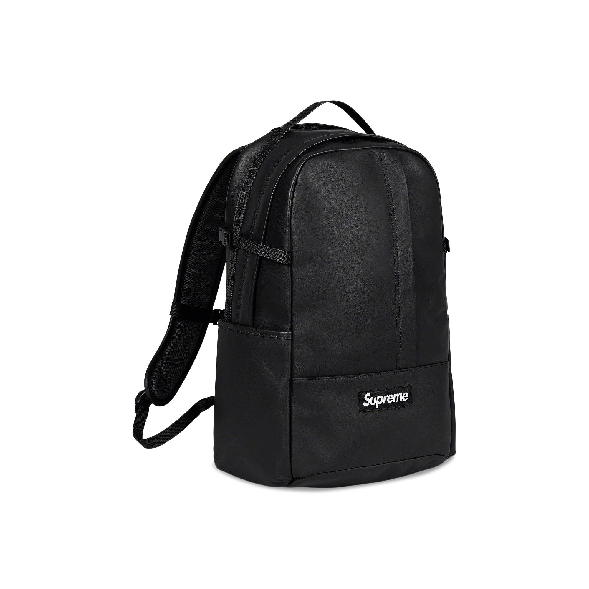 Buy Supreme Leather Backpack Black FW23B16 BLACK GOAT UK