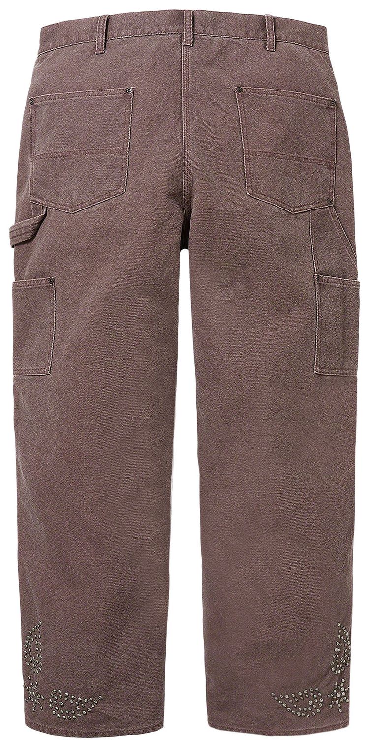 Supreme Paisley Studded Double Knee Painter Pant Brown
