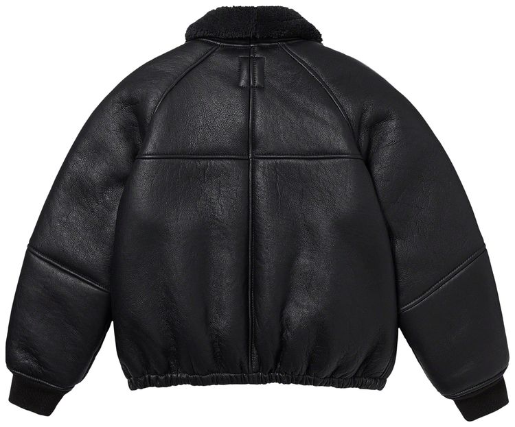 Supreme x Schott Shearling Bomber Jacket Black