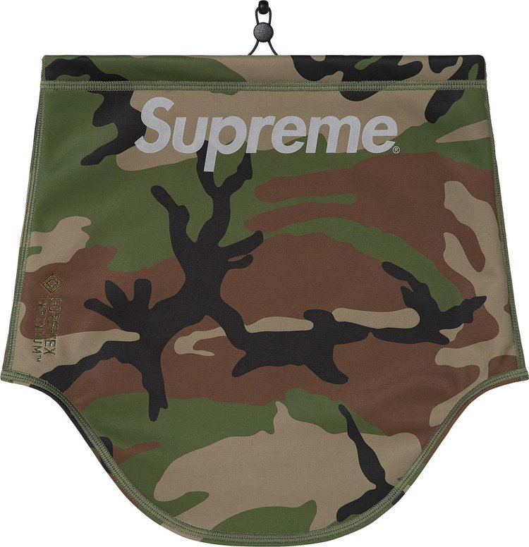 Supreme WINDSTOPPER Neck Gaiter Woodland Camo