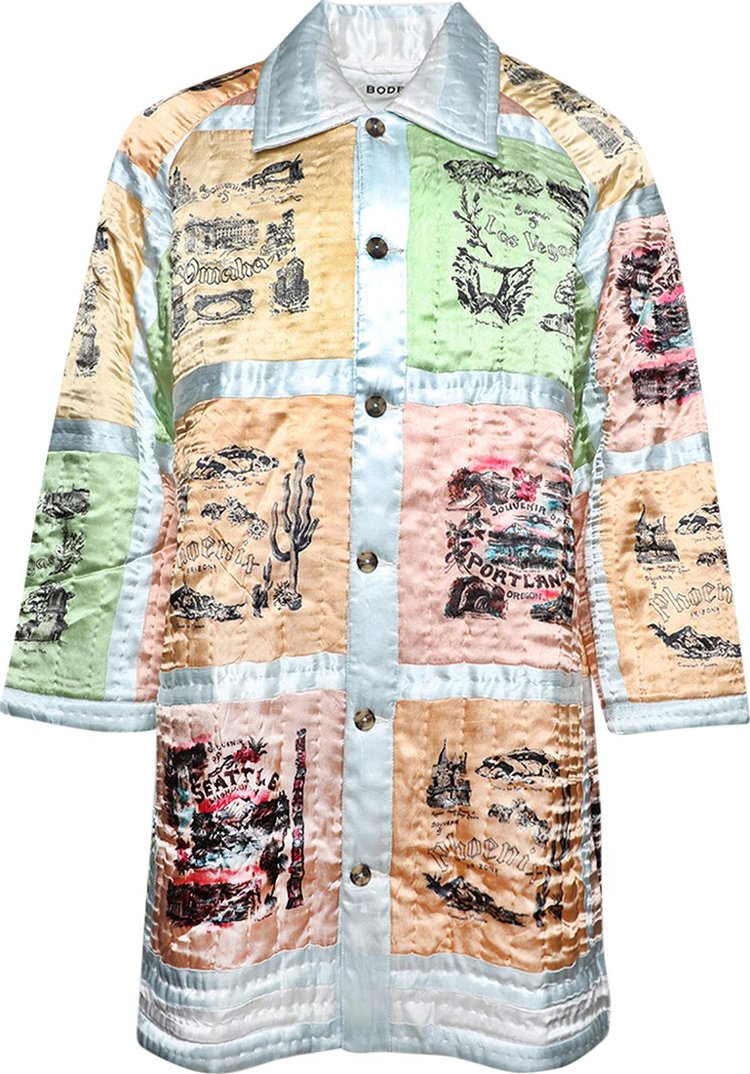 Bode Western Souvenir Coat Multicolor