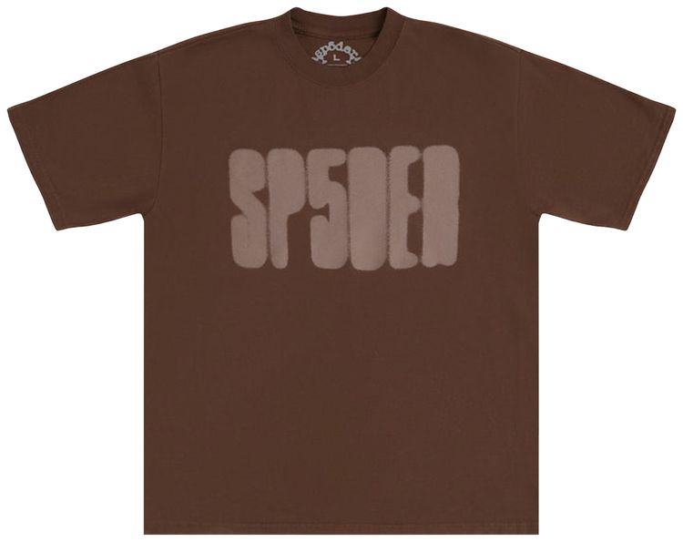 Sp5der Focused Logo Tee Brown