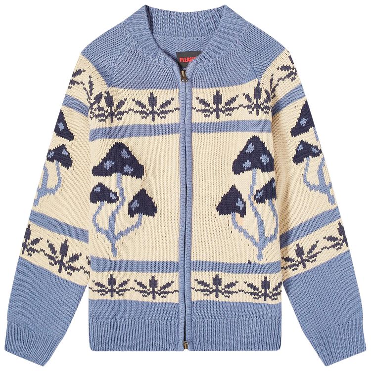 Pleasures Room Zip Cardigan Slate